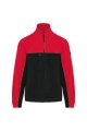 Heren Fleece vest Tweekleurige ecologishe WK904 BLACK-RED